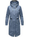 Navahoo Silberperle leichte Damen Übergangs Jacke B997 Dusty Blue Größe XL - Gr. 42