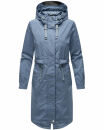 Navahoo Silberperle leichte Damen Übergangs Jacke B997 Dusty Blue Größe XXL - Gr. 44