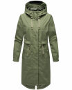 Navahoo Silberperle leichte Damen Übergangs Jacke B997 Dusty Olive Größe S - Gr. 36