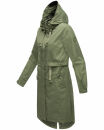 Navahoo Silberperle leichte Damen Übergangs Jacke B997 Dusty Olive Größe S - Gr. 36