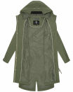 Navahoo Silberperle leichte Damen Übergangs Jacke B997 Dusty Olive Größe XXXL - Gr. 43