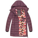 Marikoo Abendsternchen Damen Winter Jacke gesteppt B603 Dusty Plum-Größe S - Gr. 36