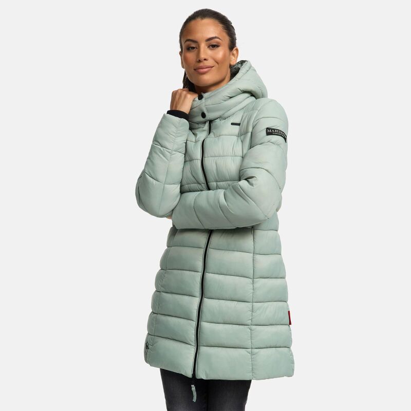 Marikoo Abendsternchen Damen Winter Jacke gesteppt B603 Smokey Mint-Größe L - Gr. 40