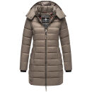 Marikoo Abendsternchen Damen Winter Jacke gesteppt B603 Stone Brown-Größe L - Gr. 40