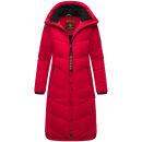 Marikoo Benikoo Damen lange Winterjacke B949 Deep Red-Größe S - Gr. 36