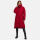 Marikoo Benikoo Damen lange Winterjacke B949 Deep Red-Größe S - Gr. 36