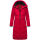 Marikoo Benikoo Damen lange Winterjacke B949 Deep Red-Größe S - Gr. 36