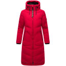 Marikoo Benikoo Damen lange Winterjacke B949 Deep Red-Größe M - Gr. 38
