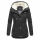 Marikoo Bikoo Damen Teddyfell gefüttert Winterjacke B802 Schwarz Größe XXXL - Gr. 46