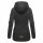 Marikoo Bikoo Damen Teddyfell gefüttert Winterjacke B802 Schwarz Größe XXXL - Gr. 46