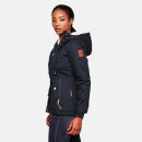 Marikoo Bikoo Damen Teddyfell gefüttert Winterjacke B802 Navy Größe XXXL - Gr. 46