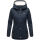 Marikoo Bikoo Damen Teddyfell gefüttert Winterjacke B802 Navy Größe XXXL - Gr. 46
