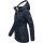 Marikoo Bikoo Damen Teddyfell gefüttert Winterjacke B802 Navy Größe XXXL - Gr. 46