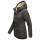 Marikoo Bikoo Damen Teddyfell gefüttert Winterjacke B802 Anthrazit Größe XXXL - Gr. 46