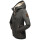 Marikoo Bikoo Damen Teddyfell gefüttert Winterjacke B802 Anthrazit Größe XXXL - Gr. 46