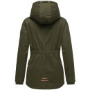Marikoo Bikoo Damen Teddyfell gefüttert Winterjacke B802 Olive Größe M - Gr. 38