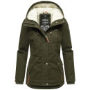 Marikoo Bikoo Damen Teddyfell gefüttert Winterjacke...