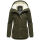 Marikoo Bikoo Damen Teddyfell gefüttert Winterjacke B802 Olive Größe XL - Gr. 42