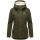 Marikoo Bikoo Damen Teddyfell gefüttert Winterjacke B802 Olive Größe XL - Gr. 42