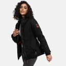 Marikoo Bikoo Damen Teddyfell gefüttert Winterjacke B802 Schwarz - Schwarz Größe XL - Gr. 42