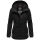 Marikoo Bikoo Damen Teddyfell gefüttert Winterjacke B802 Schwarz - Schwarz Größe XL - Gr. 42