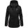 Marikoo Bikoo Damen Teddyfell gefüttert Winterjacke B802 Schwarz - Schwarz Größe XL - Gr. 42