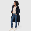 Marikoo Benikoo Damen lange Winterjacke B949 Navy-Größe 3XL - Gr. 46