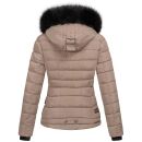 Navahoo warme Damen Winterjacke Kurzjacke gefüttert B301 Taupe Grey Größe L - Gr. 40
