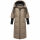 Navahoo Ciao Miau Damen lange Winterjacke B988 Taupe Grey Größe M - Gr. 38