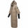 Navahoo Ciao Miau Damen lange Winterjacke B988 Taupe Grey Größe M - Gr. 38