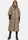 Navahoo Ciao Miau Damen lange Winterjacke B988 Taupe Grey...