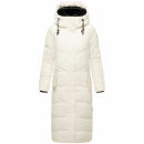 Navahoo Hingucker Damen lange Winterjacke B976 Offwhite Größe XS - Gr. 34