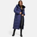 Navahoo Hingucker Damen lange Winterjacke B976 Blue Violet Größe M - Gr. 38