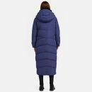 Navahoo Hingucker Damen lange Winterjacke B976 Blue Violet Größe M - Gr. 38