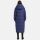Navahoo Hingucker Damen lange Winterjacke B976 Blue Violet Größe M - Gr. 38