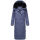 Navahoo Hingucker Damen lange Winterjacke B976 Blue Violet Größe M - Gr. 38