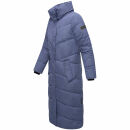 Navahoo Hingucker Damen lange Winterjacke B976 Blue Violet Größe L - Gr. 40