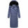 Navahoo Hingucker Damen lange Winterjacke B976 Blue Violet Größe L - Gr. 40