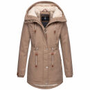 Navahoo Ireliaa Damen Winterjacke B991 Taupe Grey Größe M - Gr. 38