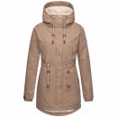 Navahoo Ireliaa Damen Winterjacke B991 Taupe Grey Größe M - Gr. 38