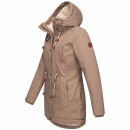 Navahoo Ireliaa Damen Winterjacke B991 Taupe Grey Größe M - Gr. 38