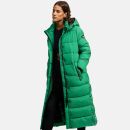 Navahoo Isalie Damen lange Winter Steppjacke Wintermantel B872 Smaragd Green Größe M - Gr. 38