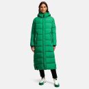 Navahoo Isalie Damen lange Winter Steppjacke Wintermantel B872 Smaragd Green Größe M - Gr. 38