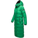 Navahoo Isalie Damen lange Winter Steppjacke Wintermantel B872 Smaragd Green Größe M - Gr. 38