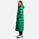 Navahoo Isalie Damen lange Winter Steppjacke Wintermantel B872 Smaragd Green Größe L - Gr. 40