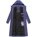 Navahoo Isalie Damen lange Winter Steppjacke Wintermantel B872 Blue Violet Größe XXL - Gr. 44