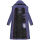 Navahoo Isalie Damen lange Winter Steppjacke Wintermantel B872 Blue Violet Größe XXL - Gr. 44