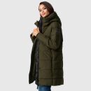 Marikoo Karumikoo Damen Winter Steppjacke B987 Dark Olive Größe XXXL - Gr. 46