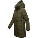 Marikoo Karumikoo Damen Winter Steppjacke B987 Dark Olive Größe XXXL - Gr. 46