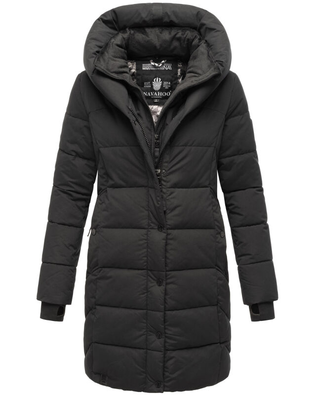 Navahoo Knutschilein Damen Winter Steppjacke B959 Schwarz Größe XXXL - Gr. 46